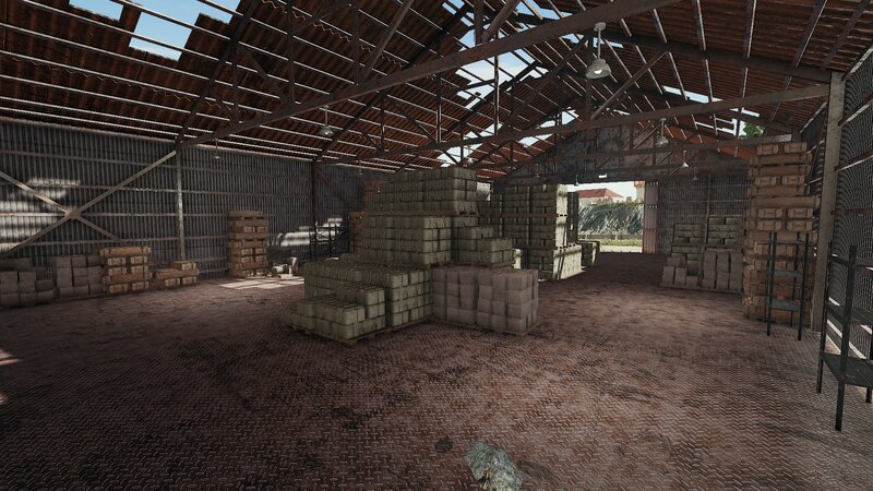 Stacked Crates in Warehouse — Brown