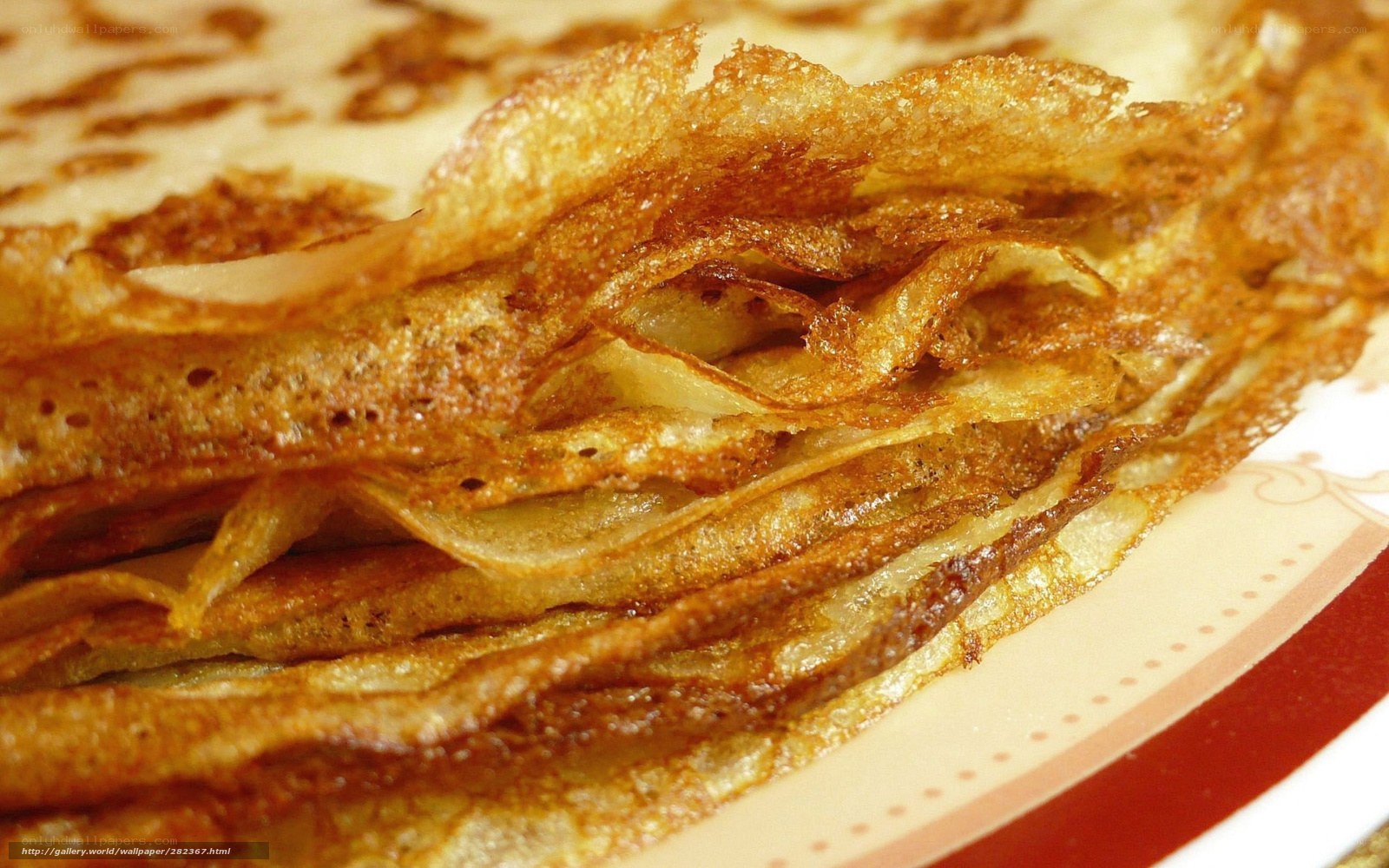 stacked crepes on plate