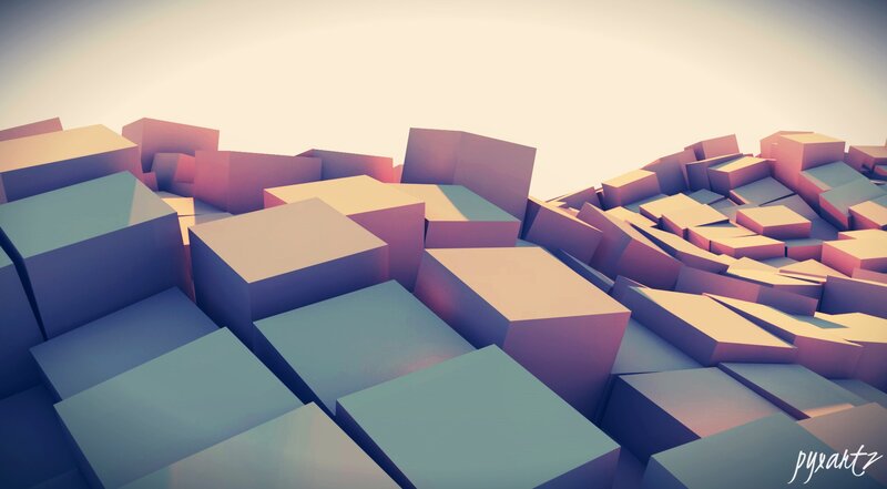 Stacked Cubes Landscape