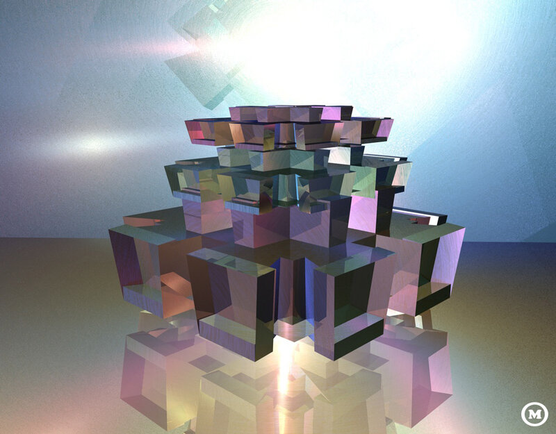 Stacked Cubes Structure
