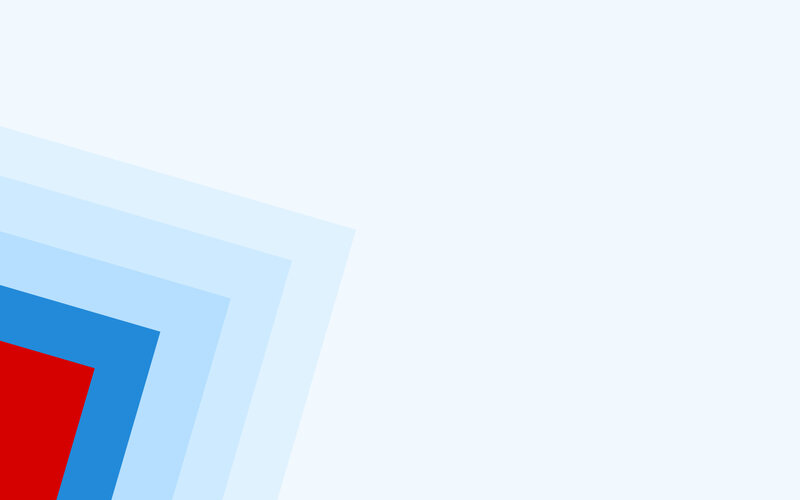 Stacked Geometric Shapes — Red