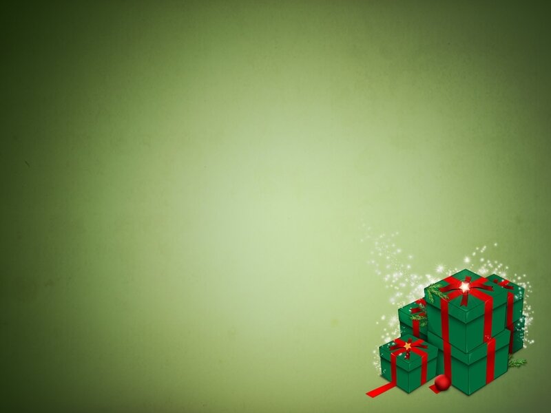Stacked Gift Boxes — Green