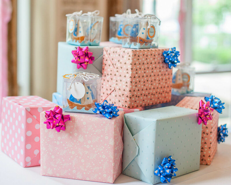 Stacked Gift Boxes — Pink