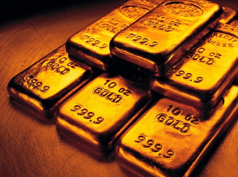 stacked gold bars