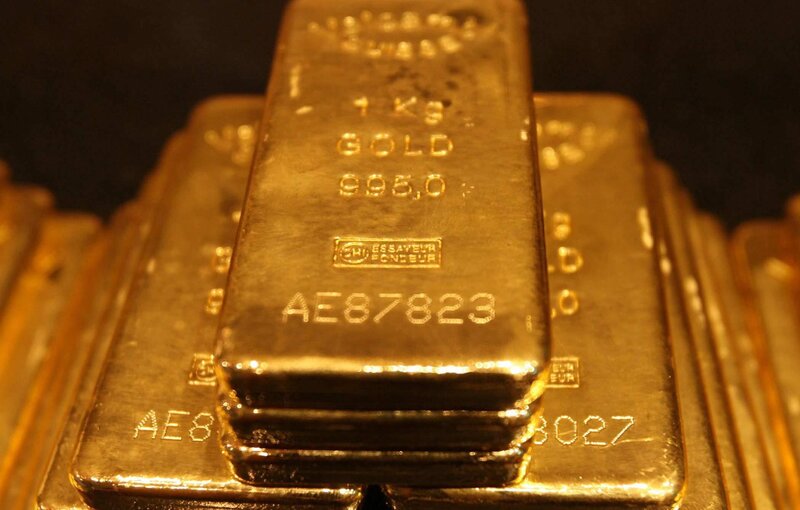 stacked gold bars