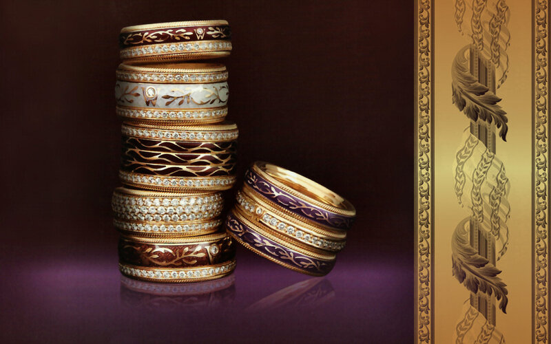 Stacked Gold Rings