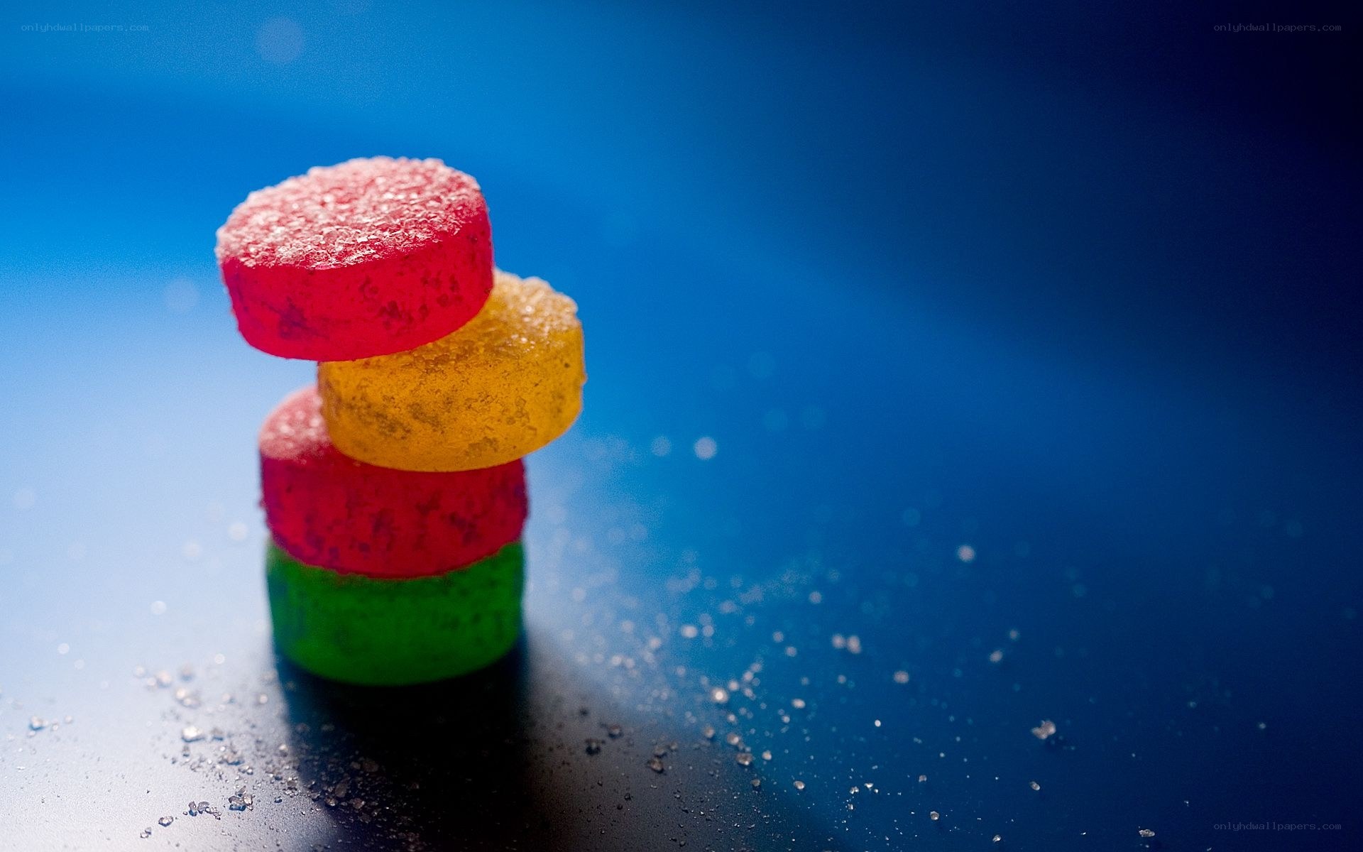 stacked gummy candies