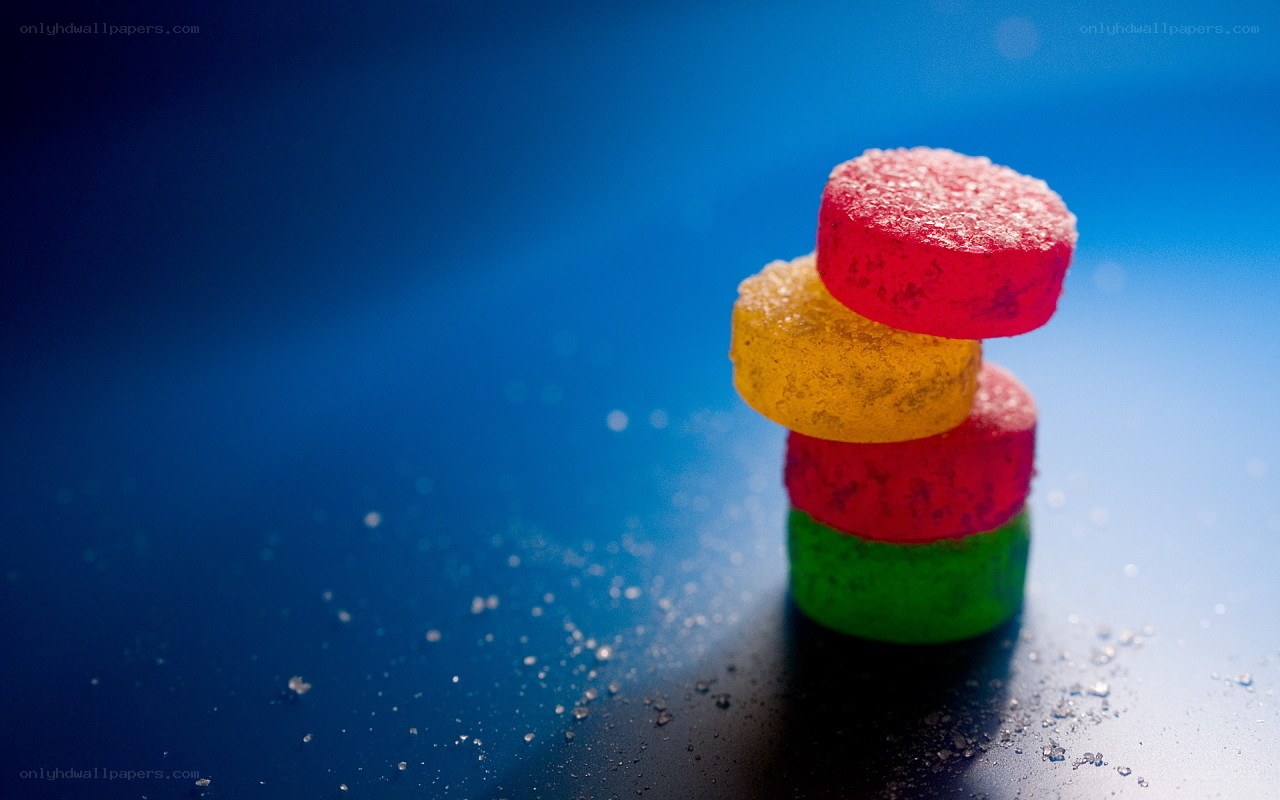 stacked gummy candies