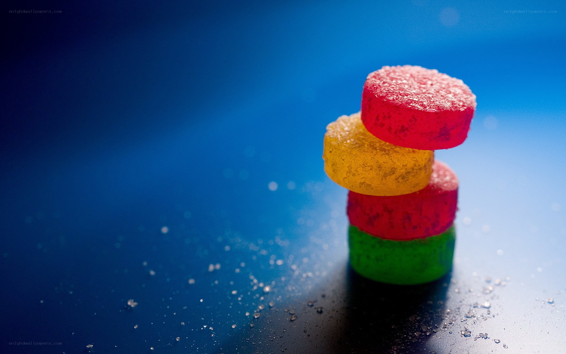 stacked gummy candies