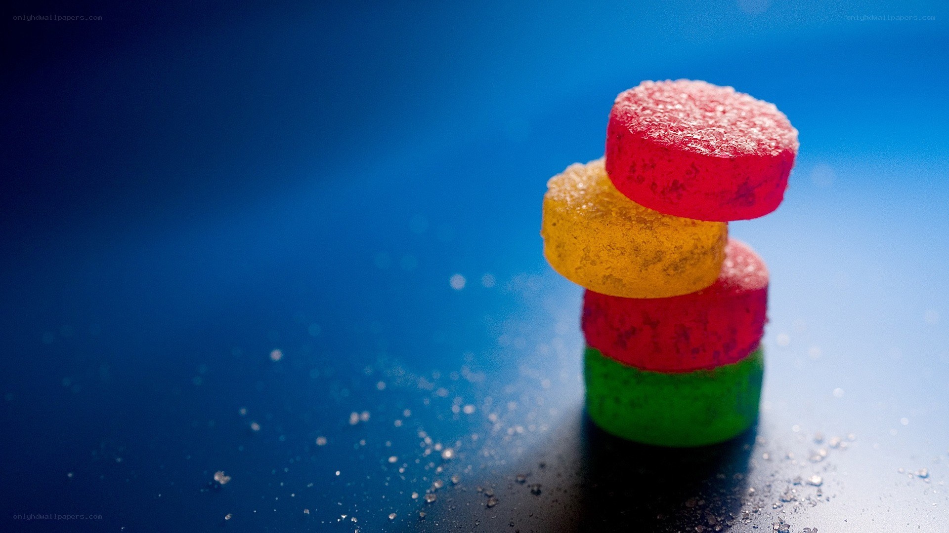 stacked gummy candies