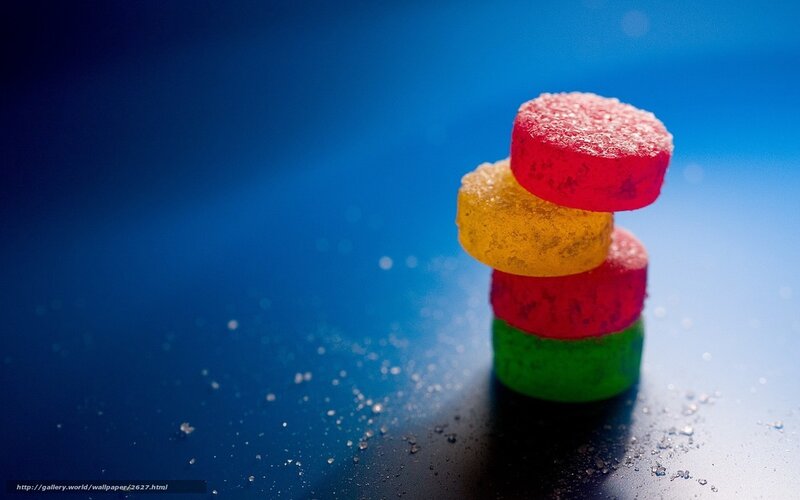 stacked gummy candies