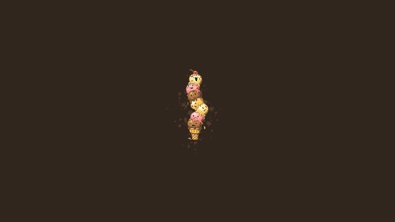 stacked ice cream cones