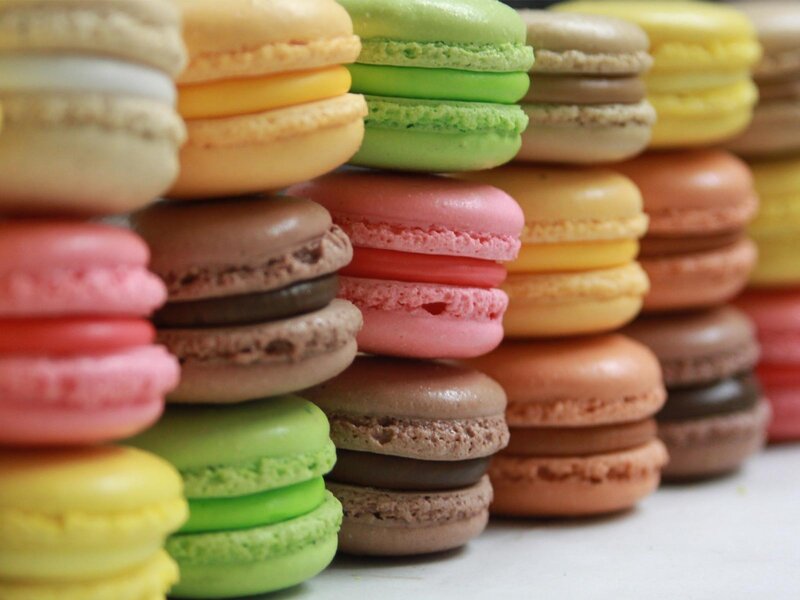 Stacked Macarons — Pink, Colorful