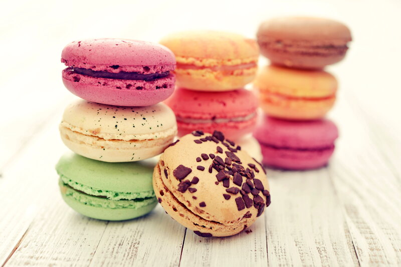 Stacked Macarons — Pink, Sweet