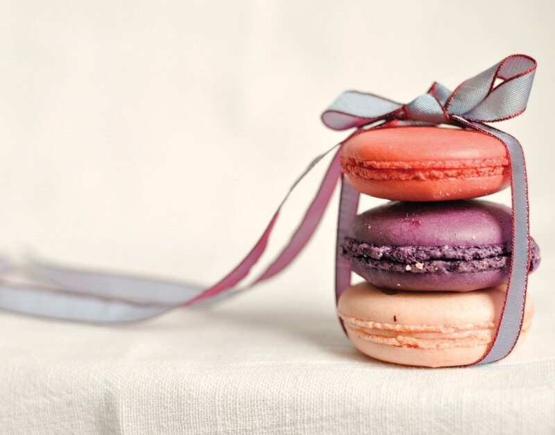 Stacked Macarons — Purple