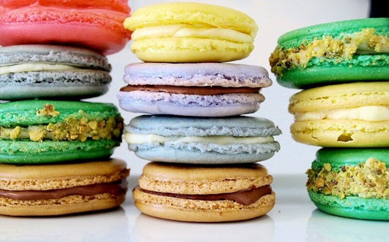 Stacked Macarons — Yellow