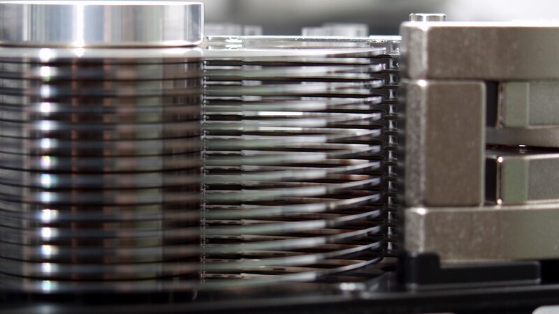 stacked metal components