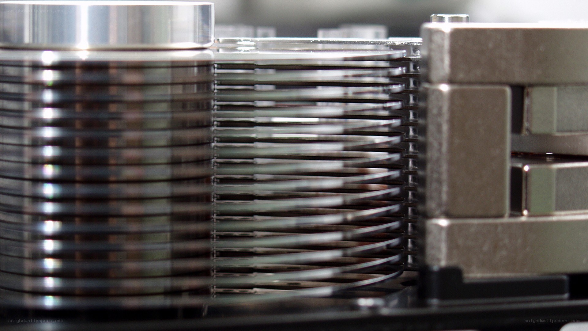stacked metal components
