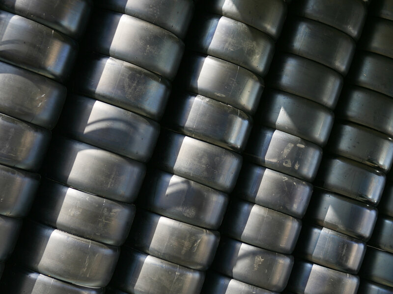 stacked metal cylinders