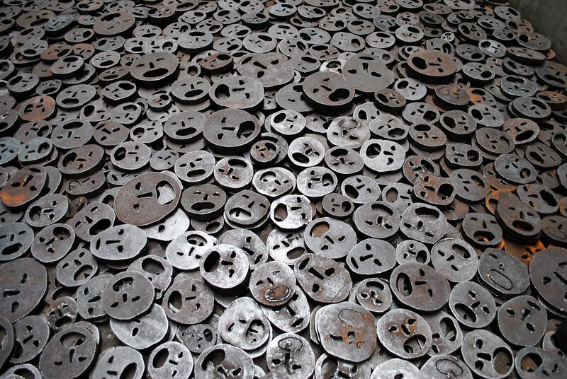 stacked metal face cutouts