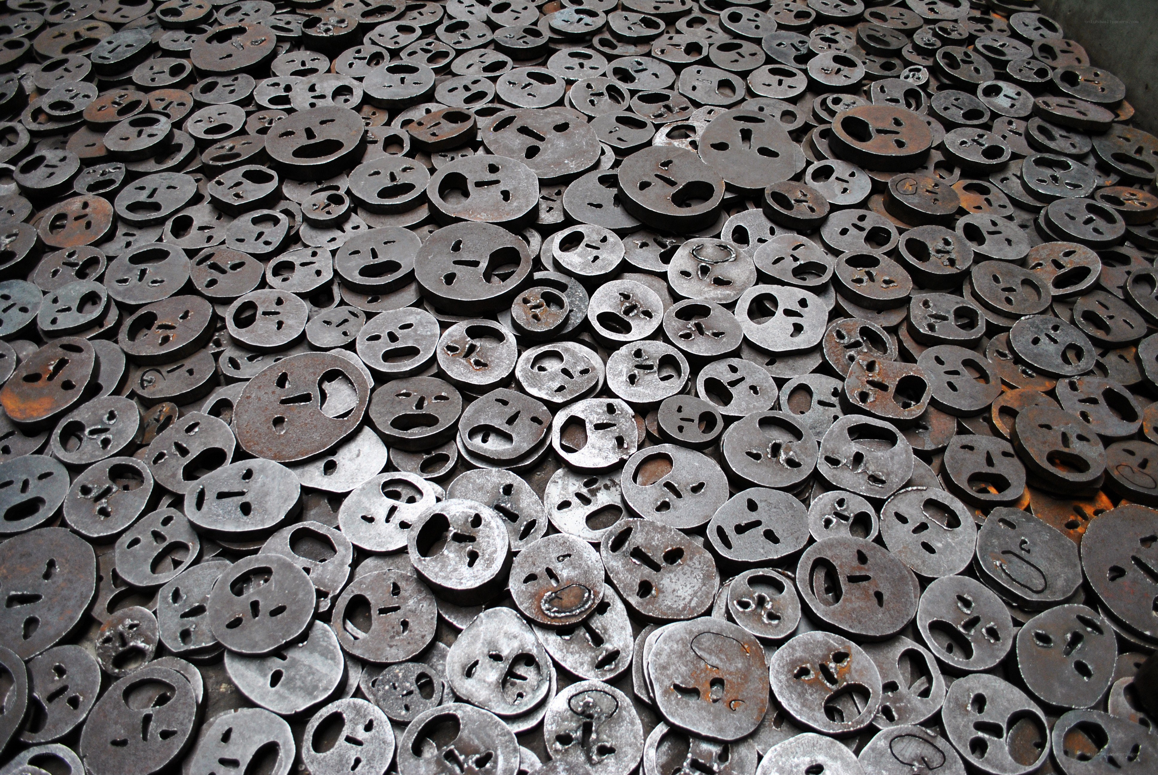 stacked metal face cutouts