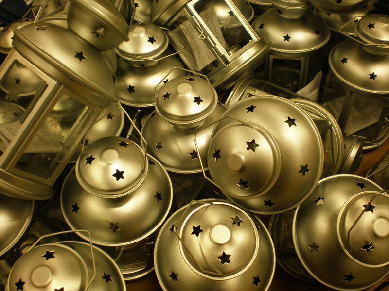 Stacked Metal Lanterns