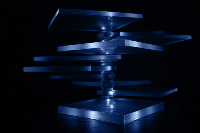 Stacked Metal Plates