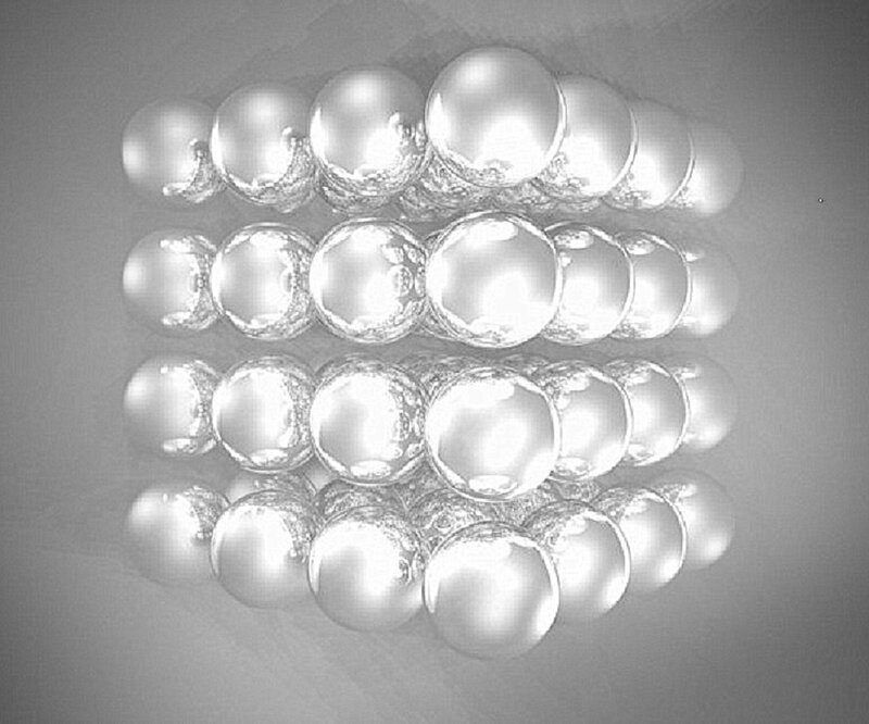 Stacked Metallic Spheres