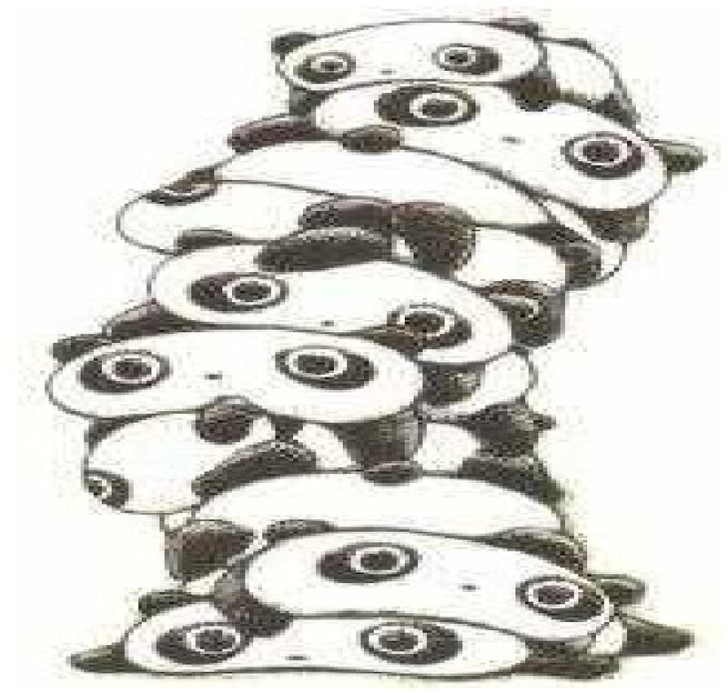 Stacked Panda Heads