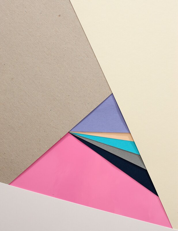 Stacked Paper Triangles