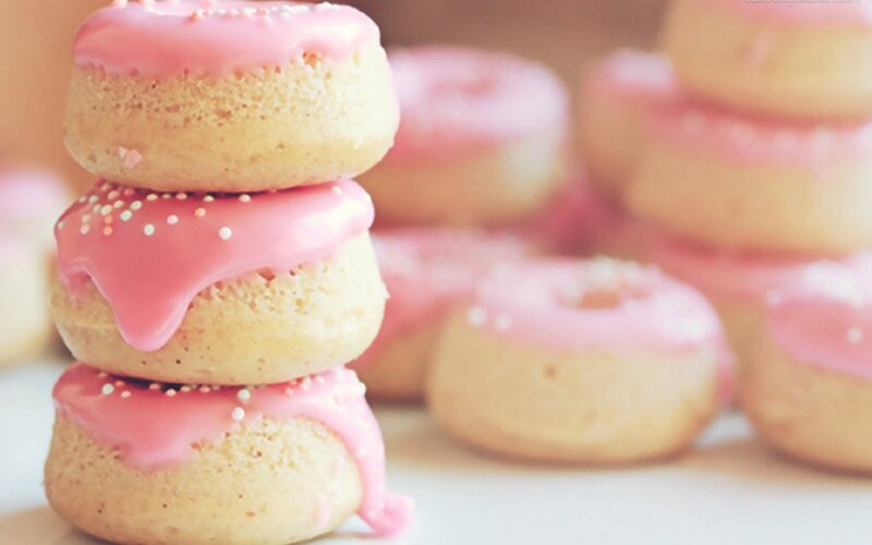 Stacked Pink Donuts