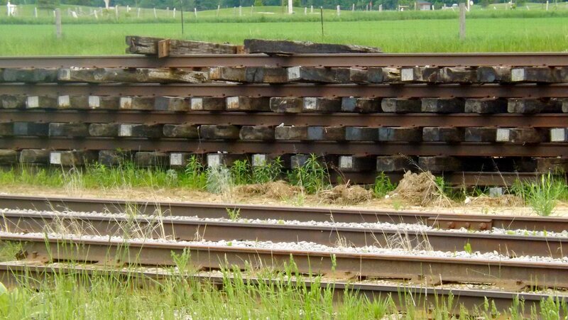 Stacked Railroad Ties