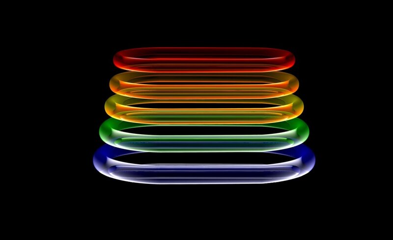 Stacked Rainbow Rings