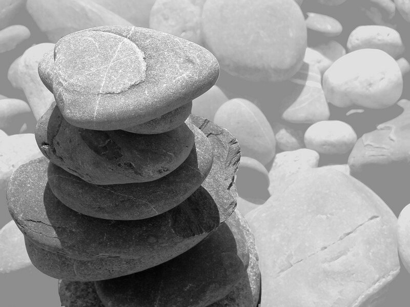 Stacked River Stones