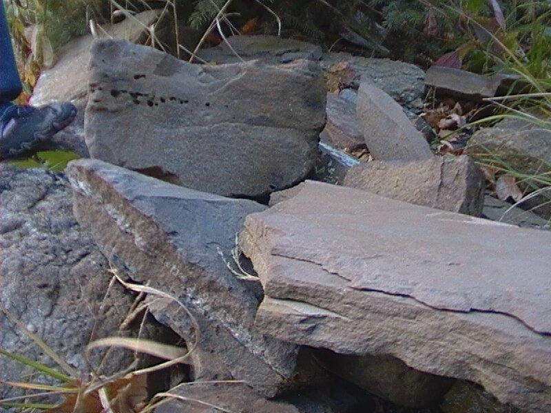 Stacked Rocks in Grass