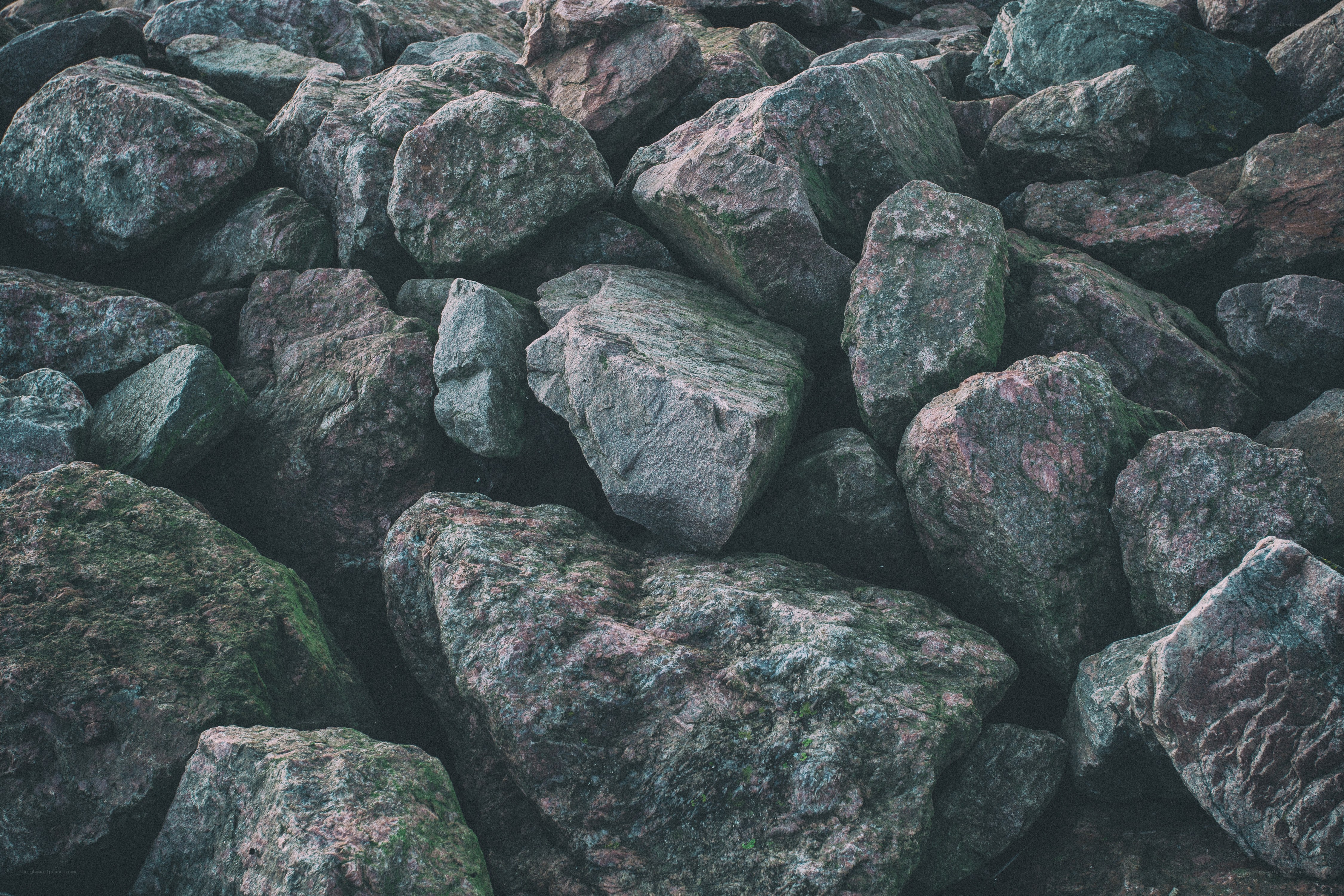 stacked rocks in natural setting