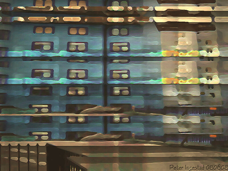 Stacked Server Racks