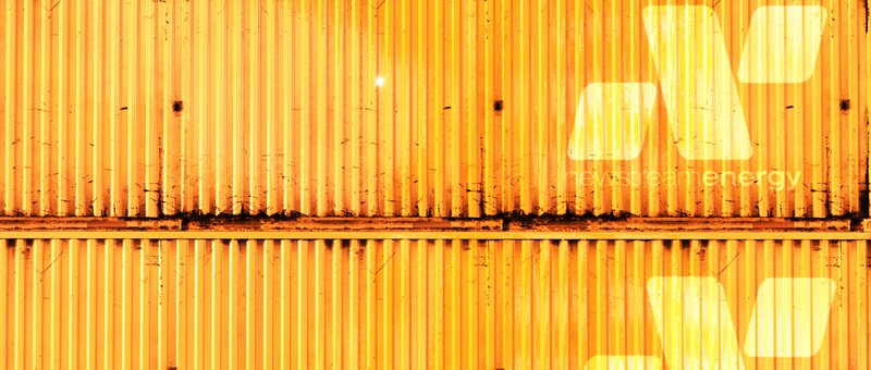 stacked shipping containers