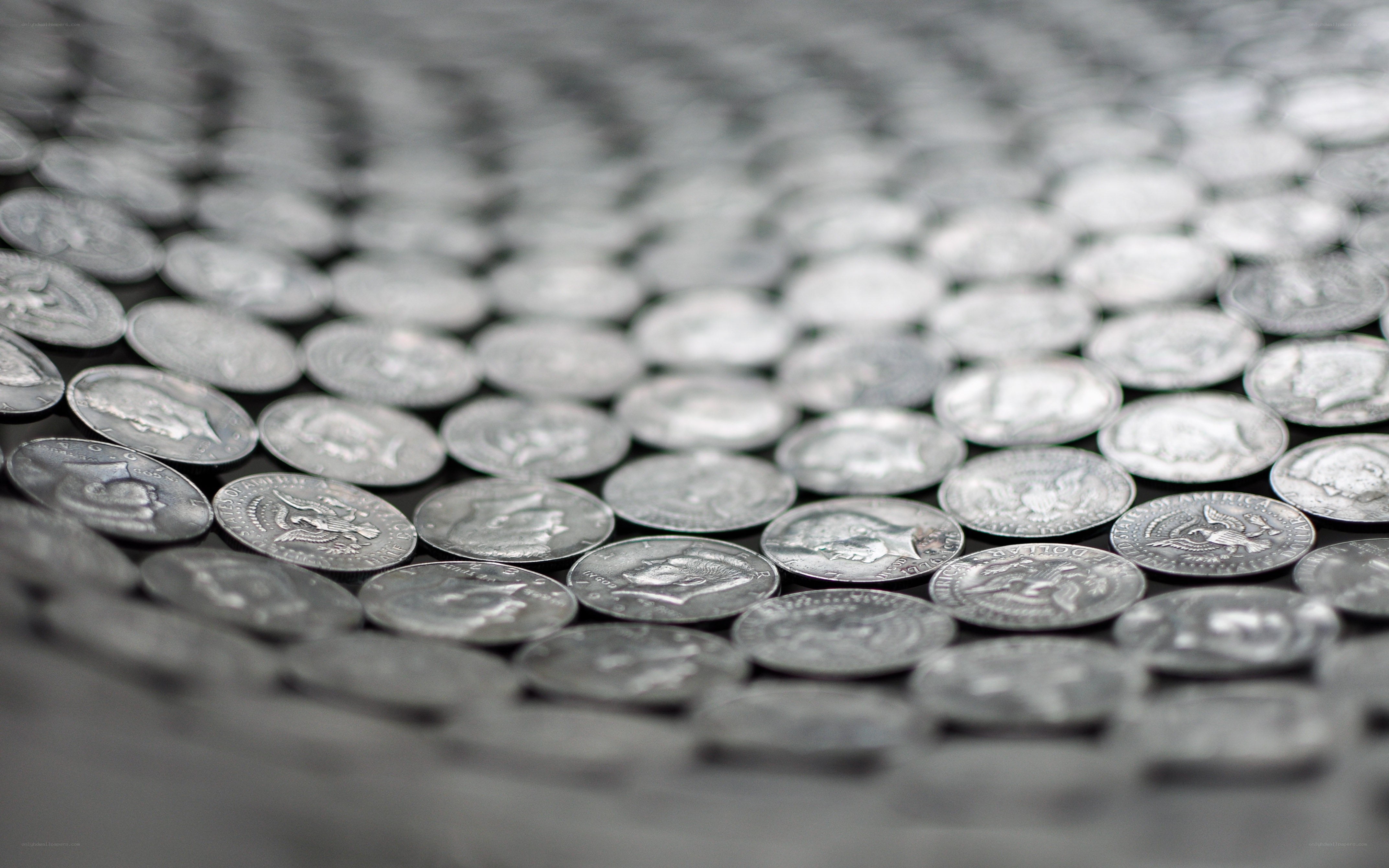 stacked silver coins