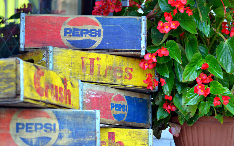 Stacked Soda Crates