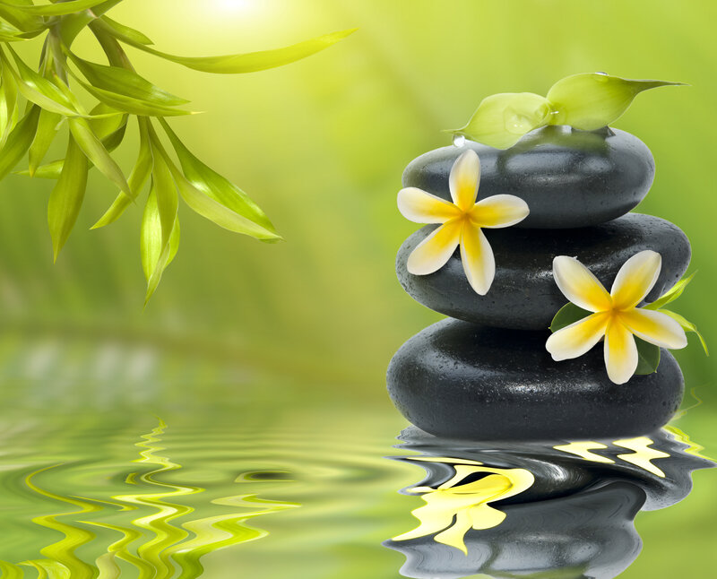 Stacked Spa Stones