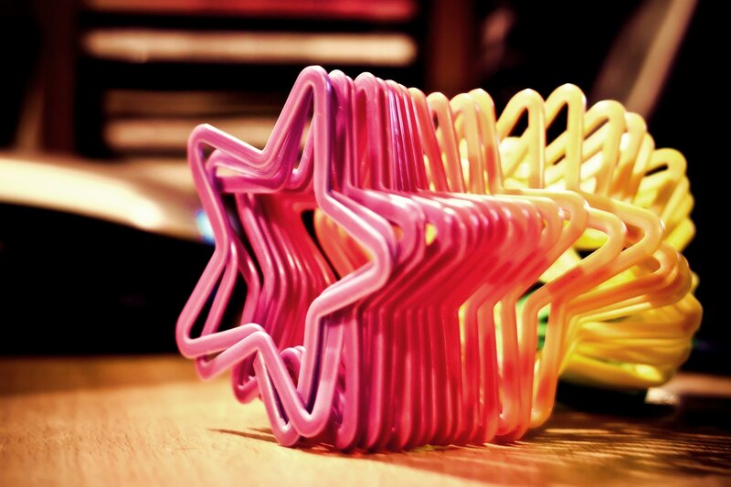 Stacked Star-shaped Clips