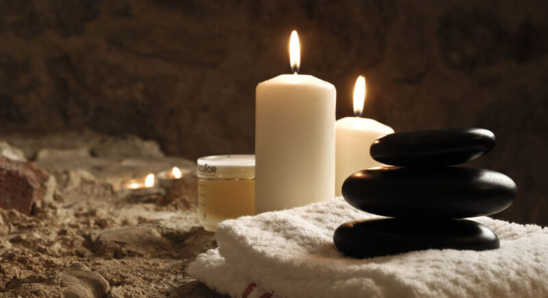 Stacked Stones and Candles
