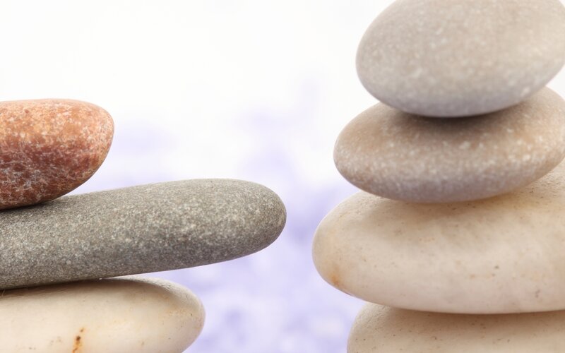 stacked stones in balance