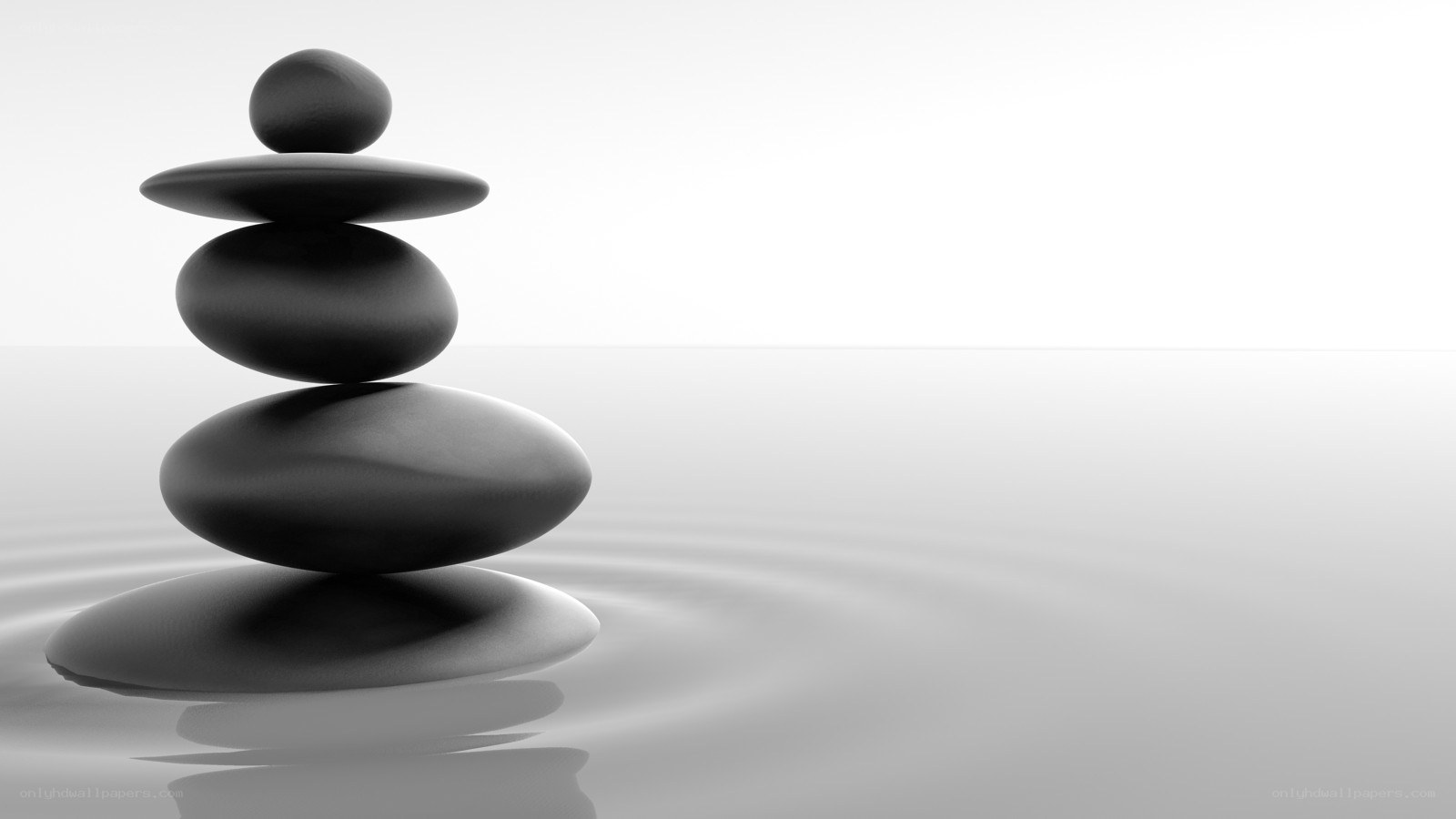stacked stones in water