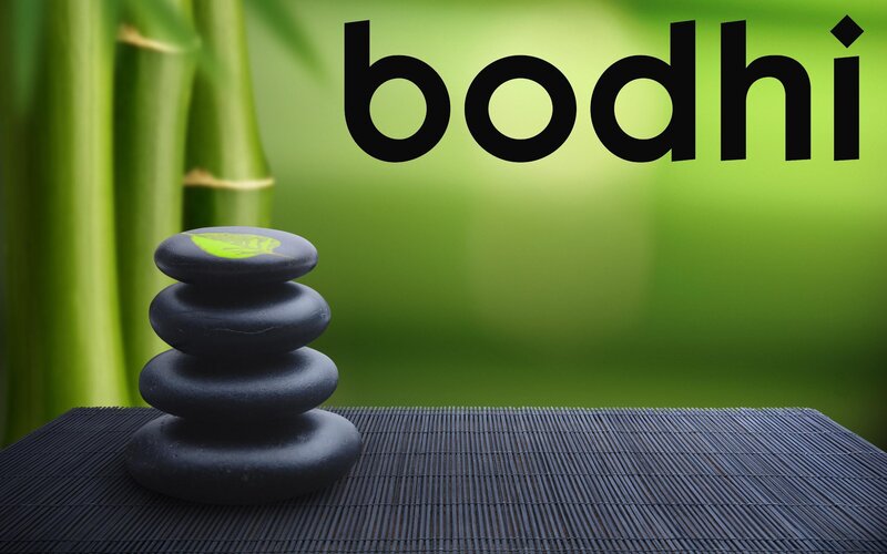 Stacked Stones on Mat — Green