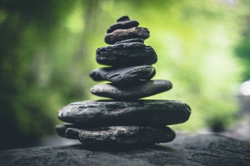 Stacked Stones Pyramid