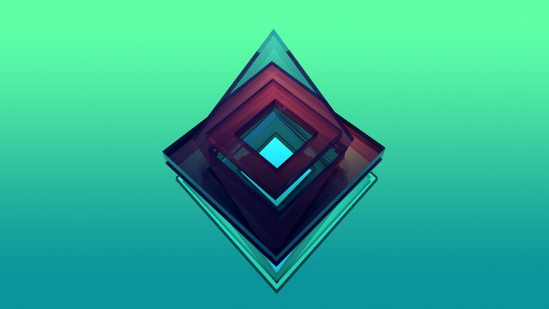 Stacked Transparent Cubes