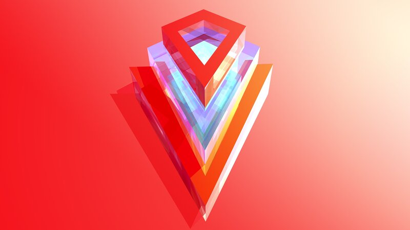 Stacked Triangular Shapes