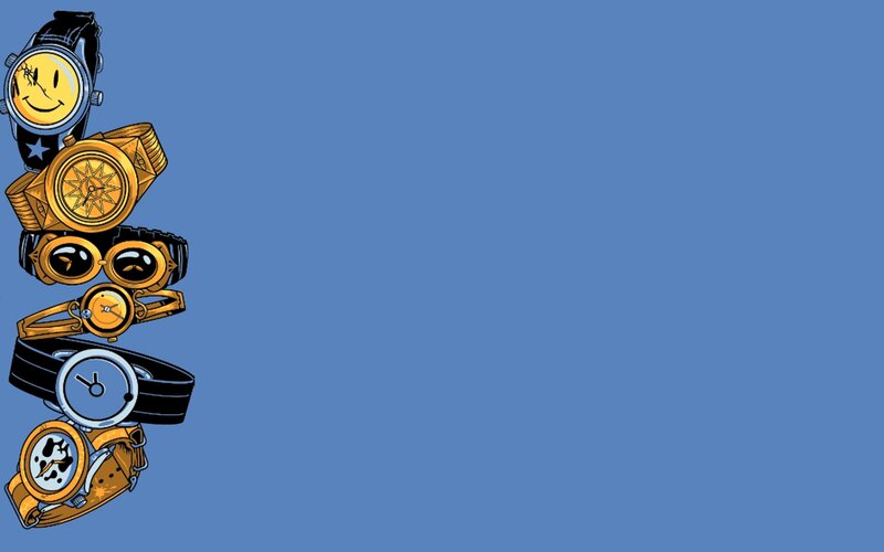 stacked watches illustration